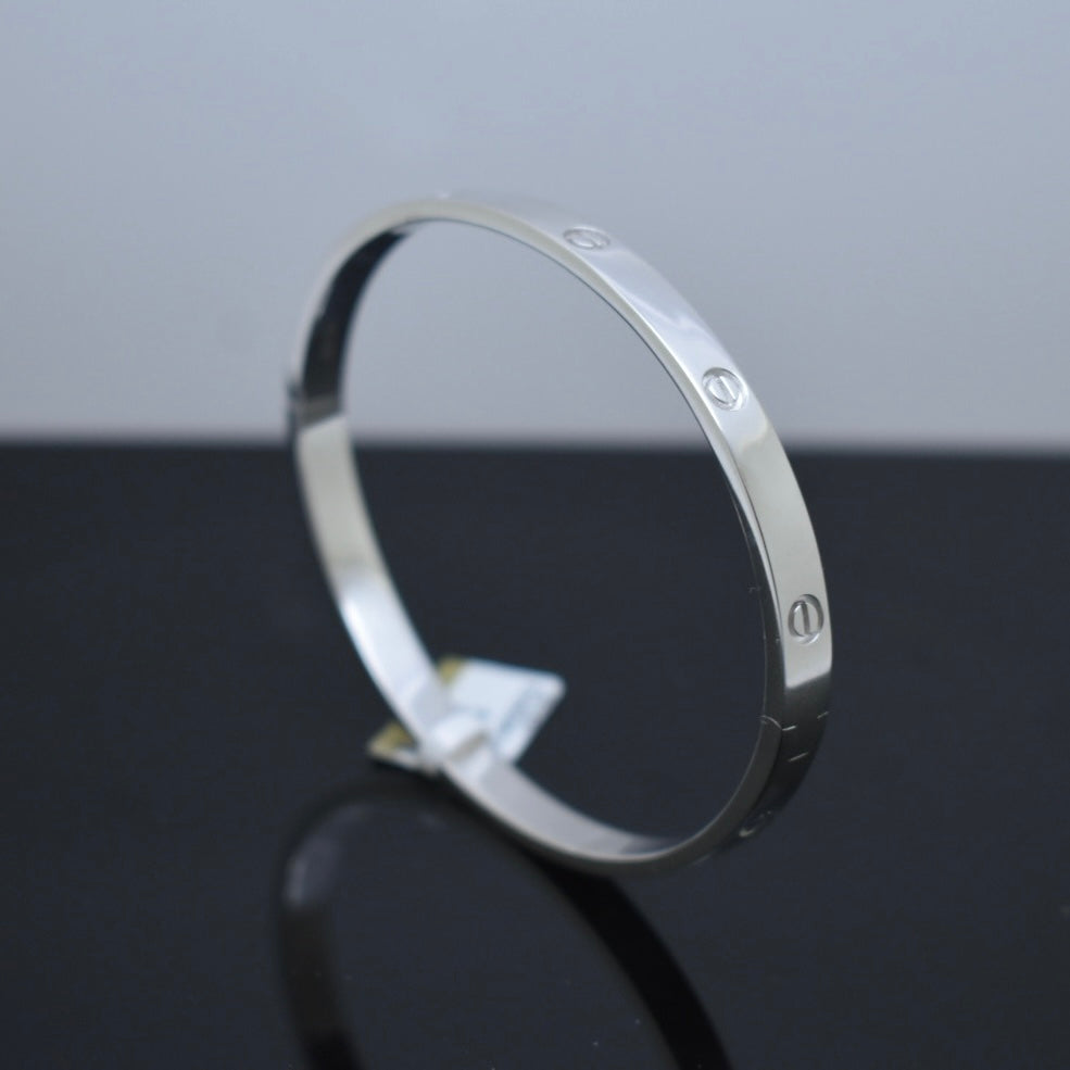 925 Sterling Silver - SJCR Love Solid Bangle