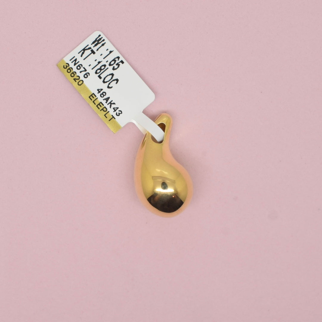 18K Yellow Gold - Tear Drop Locket