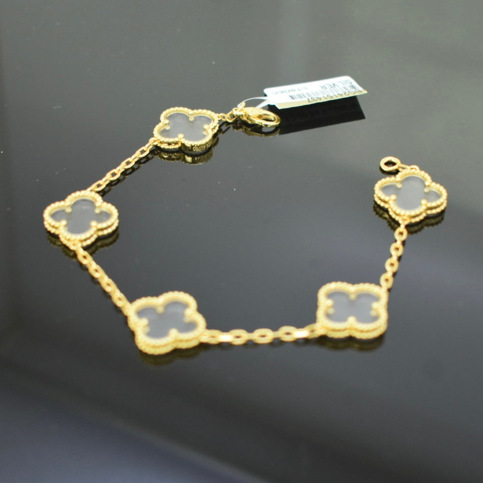 925 Sterling Silver Master - Yellow SJVC Transaprent Bracelet