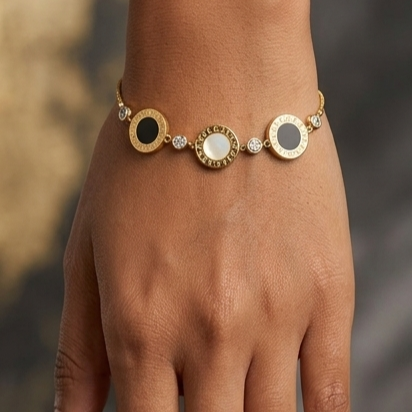 925 Sterling Silver - Yellow BVLGARY Bracelet