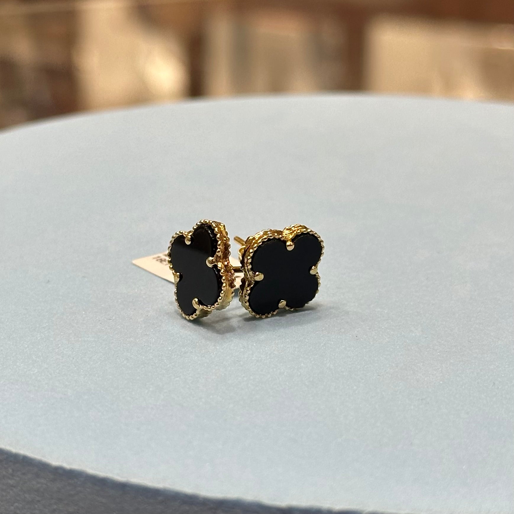 Clearance Sale - Black Flower Earring