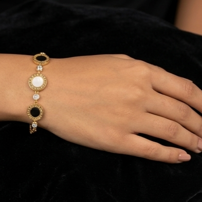 925 Sterling Silver - Yellow SJBV Trio Bracelet