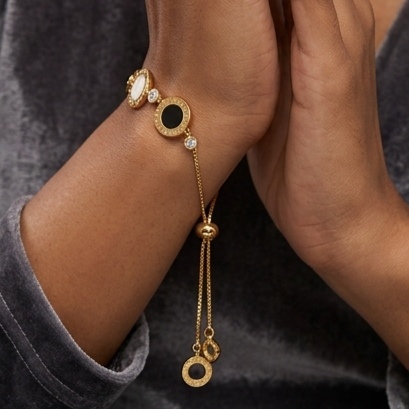 925 Sterling Silver - Yellow BVLGARY Bracelet