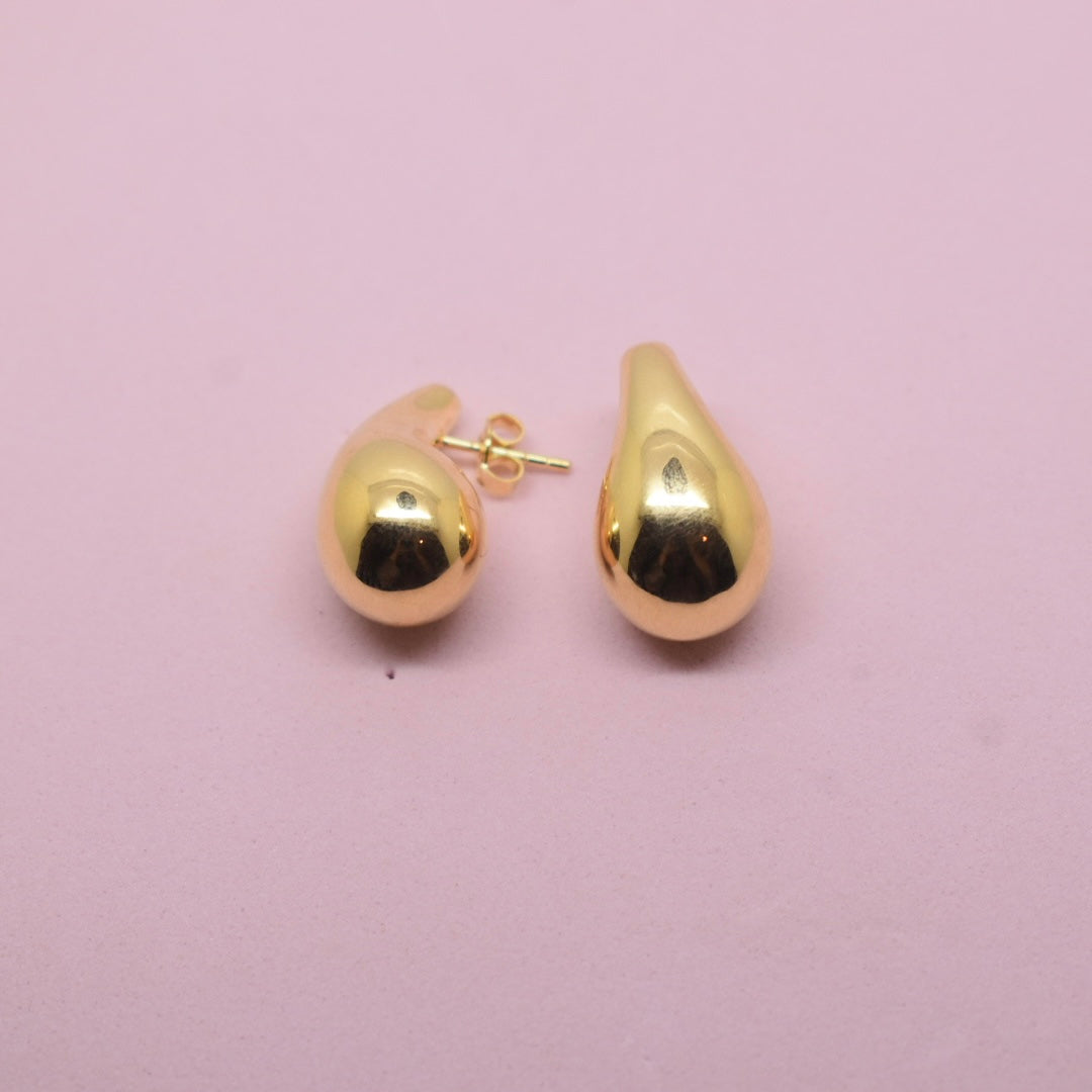 18K Yellow Gold - 2.0 Tear Drop Earring