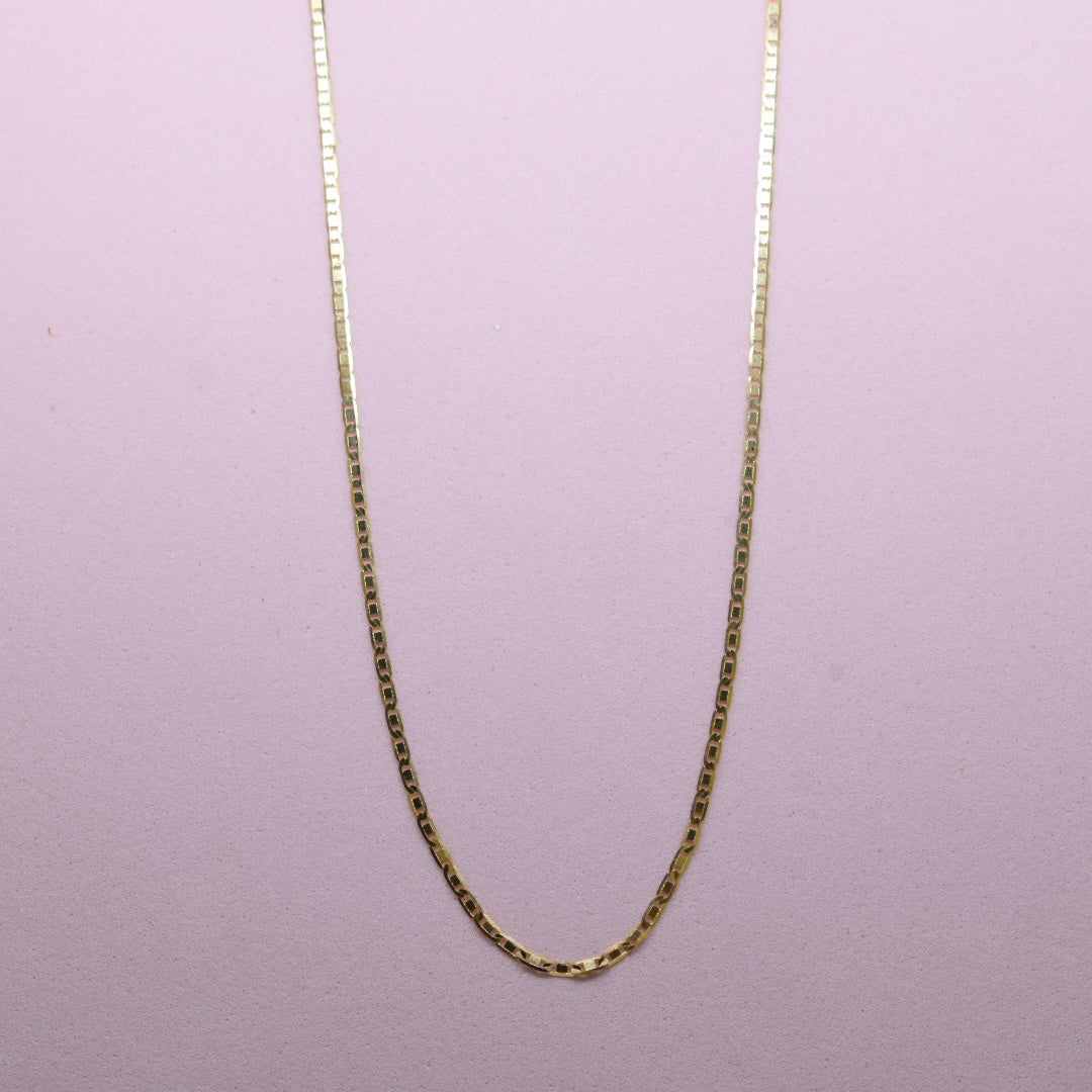 Real 18K Yellow Gold - *NEW* Ultra Thin Blade Chain