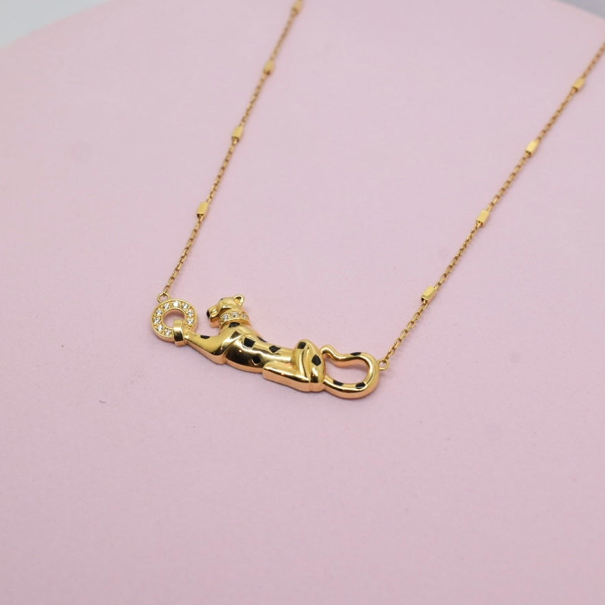 18K Yellow Gold - SJCART Panther Necklace