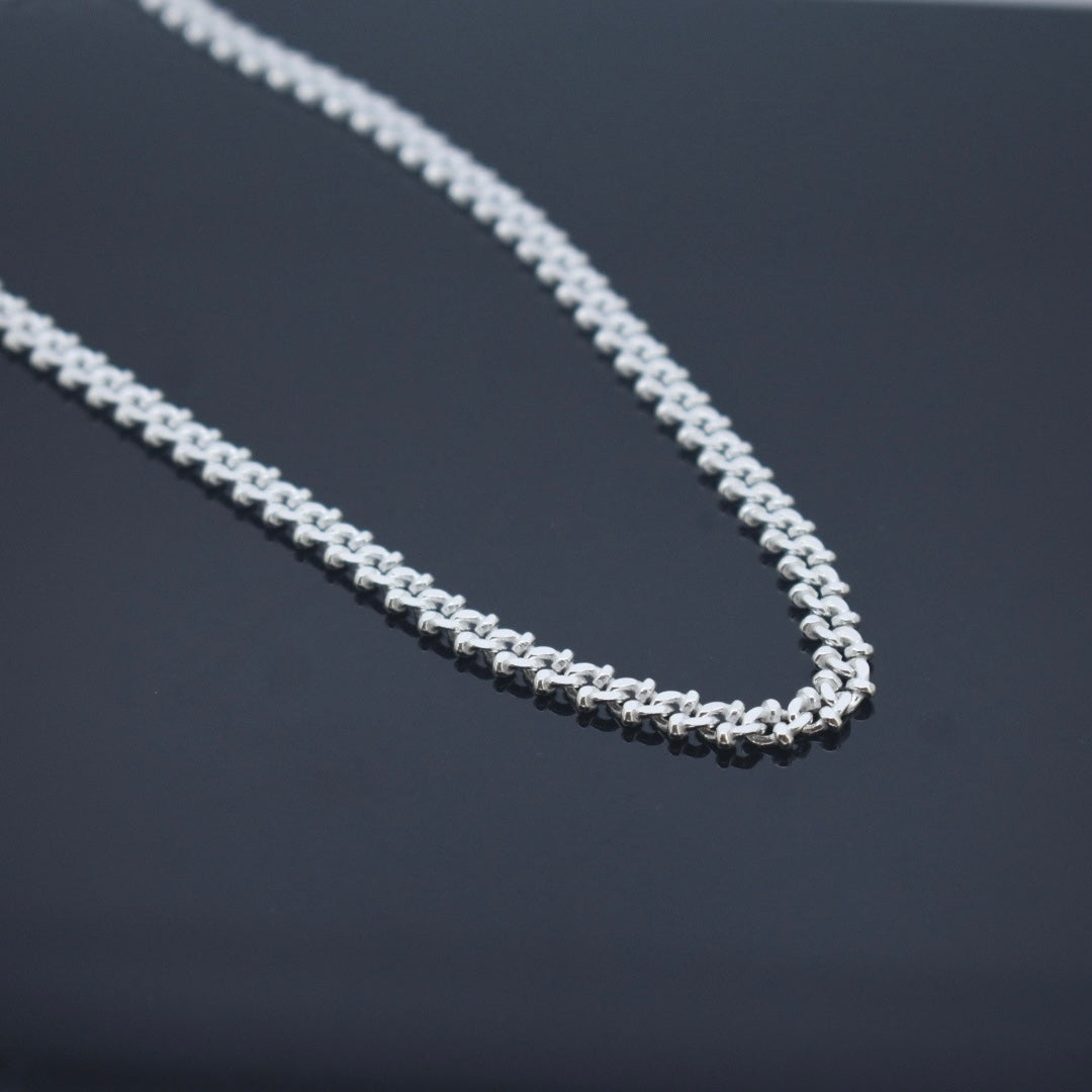 925 Sterling Silver - Fancy Curb Chain