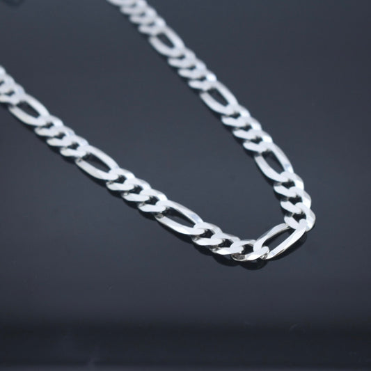 925 Sterling Silver - Thick Figaro Chain