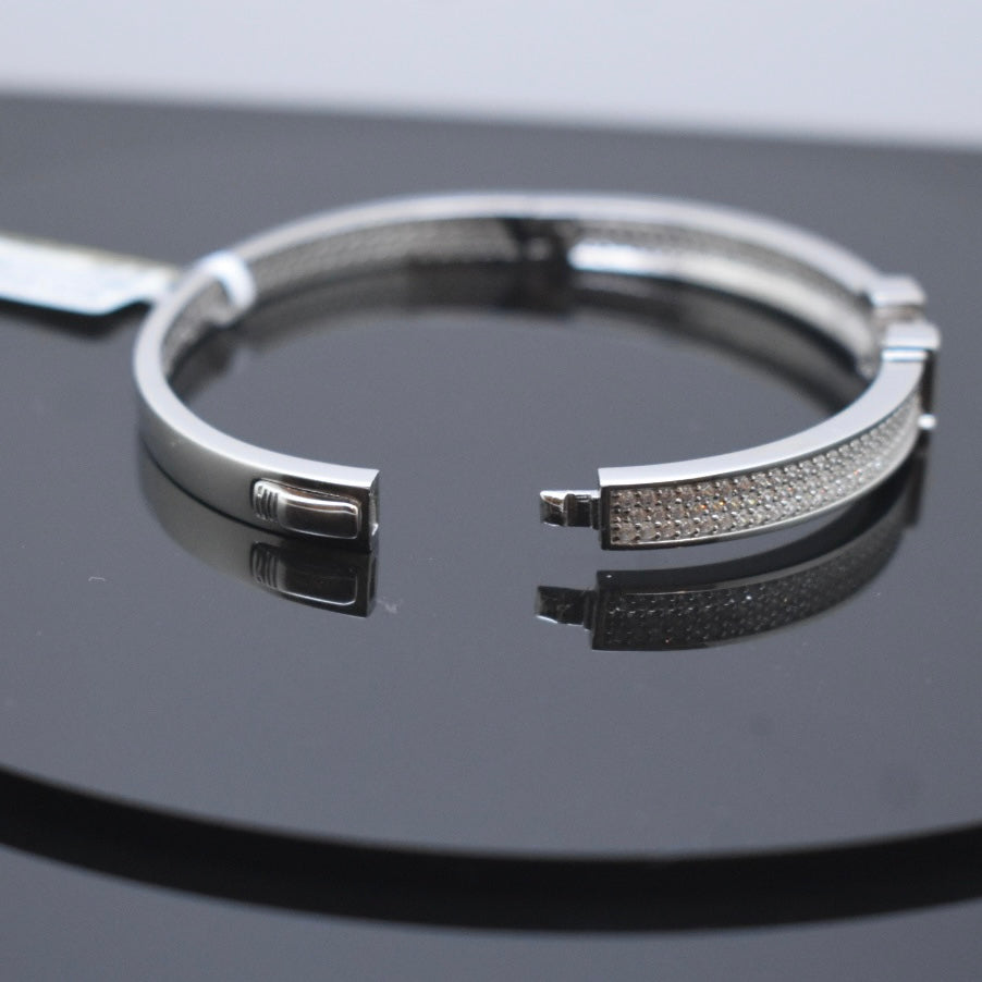 925 Sterling Silver - SJHERMES Zircon Bangle