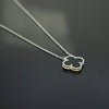 925 Sterling Silver Master - White SJVC Black Necklace