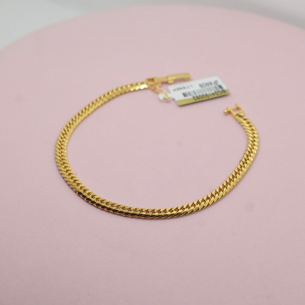 18K Gold - MIJ 4mm Original Thick Japan Bracelet