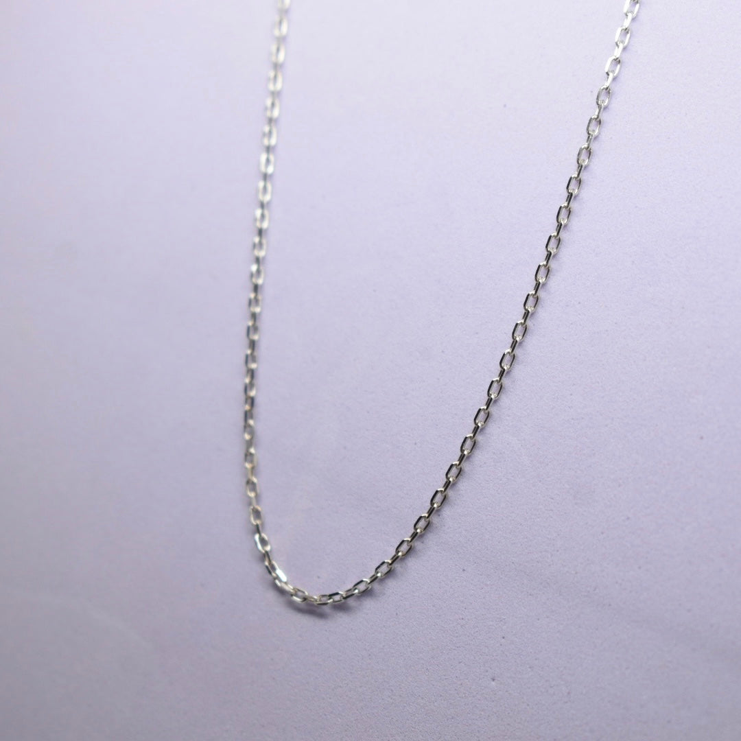 *ADJUSTABLE* 18K Gold - SJVC White Gold Chain