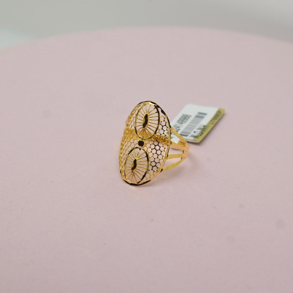 *LIMITED* 21K Yellow Gold - Hand Lazered Turkish Ring