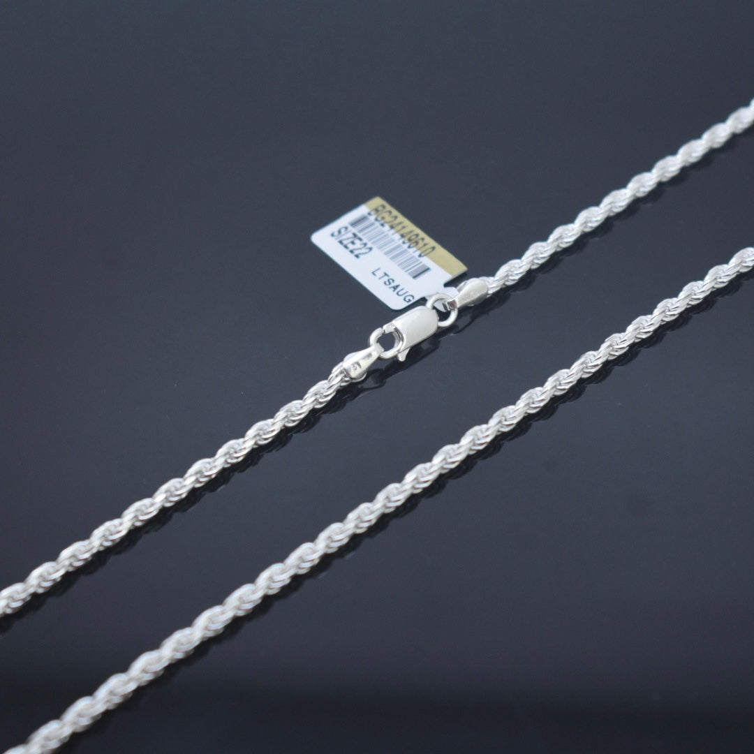 925 Sterling Silver - Rope Chain