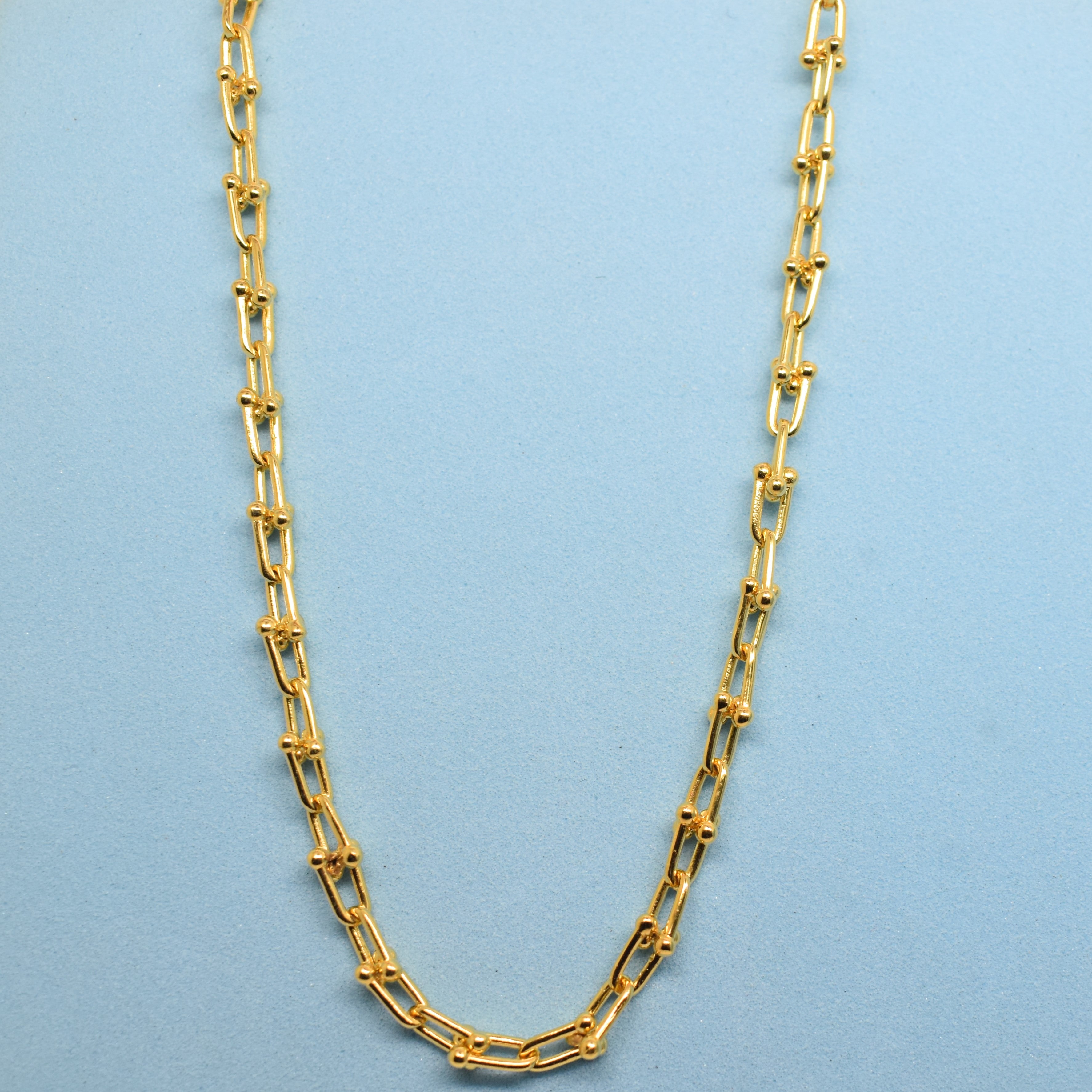 925 Sterling Silver - Yellow SJTFY U-Link Necklace