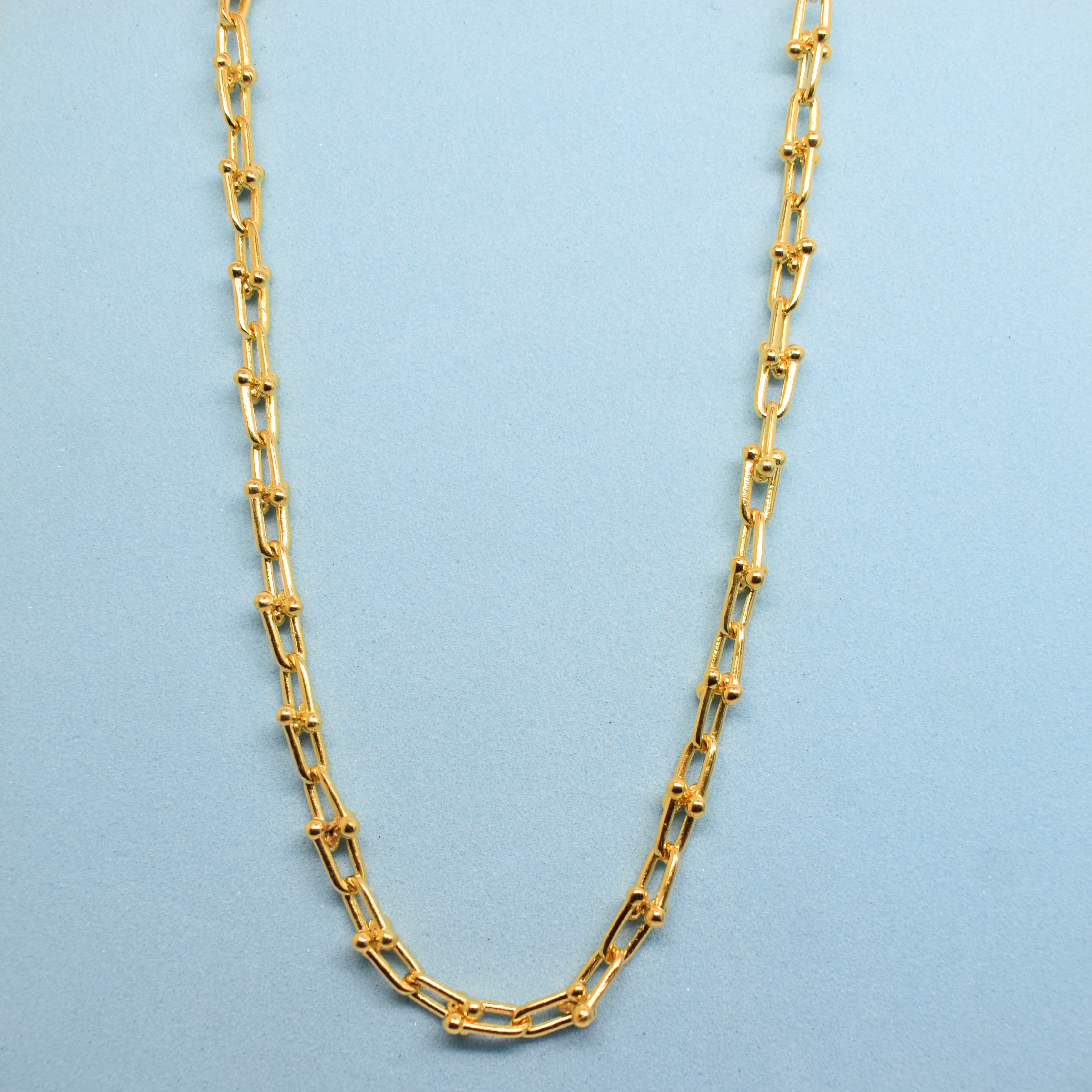 925 Sterling Silver - Yellow SJTFY U-Link Necklace
