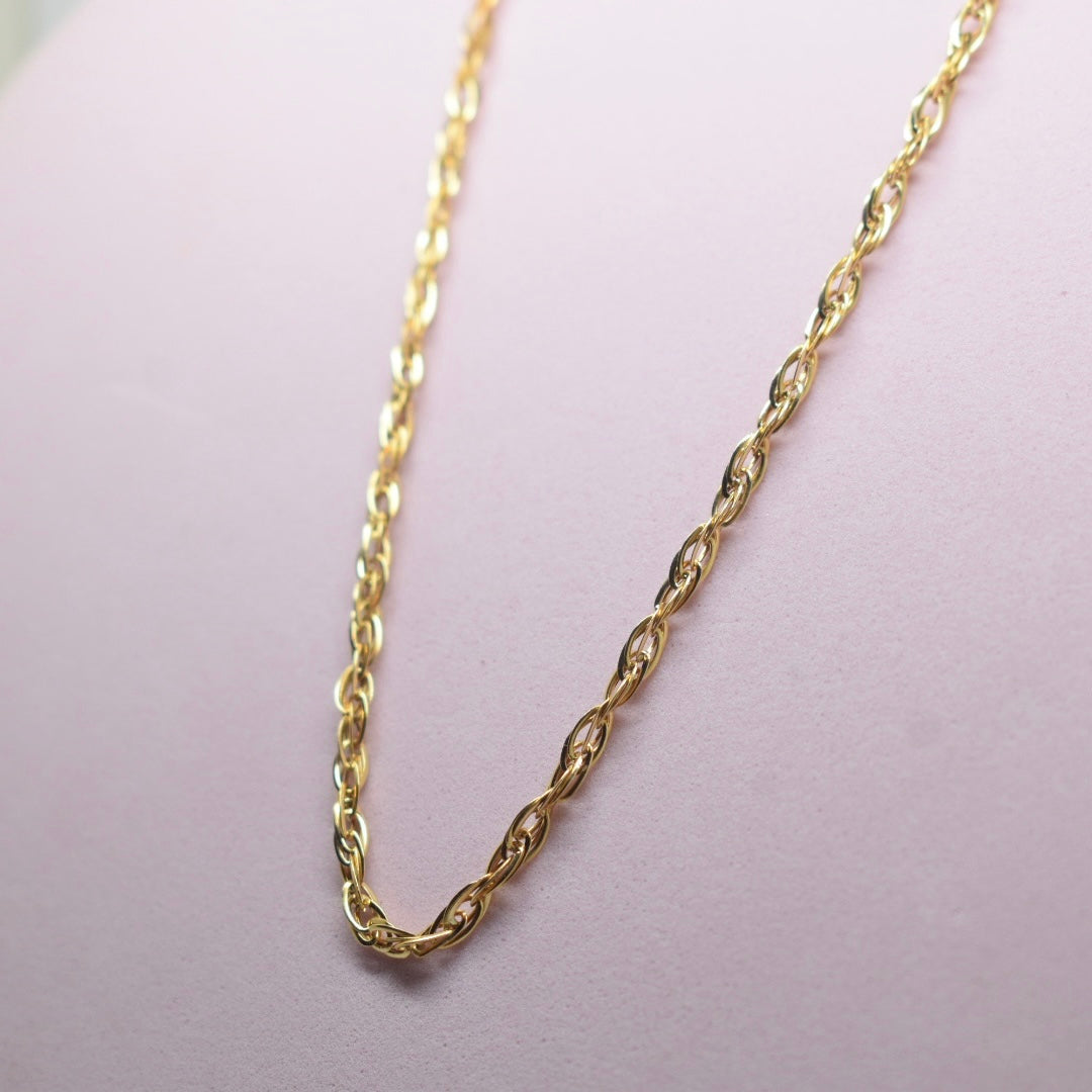 18K Gold - MIJ Twist Chain