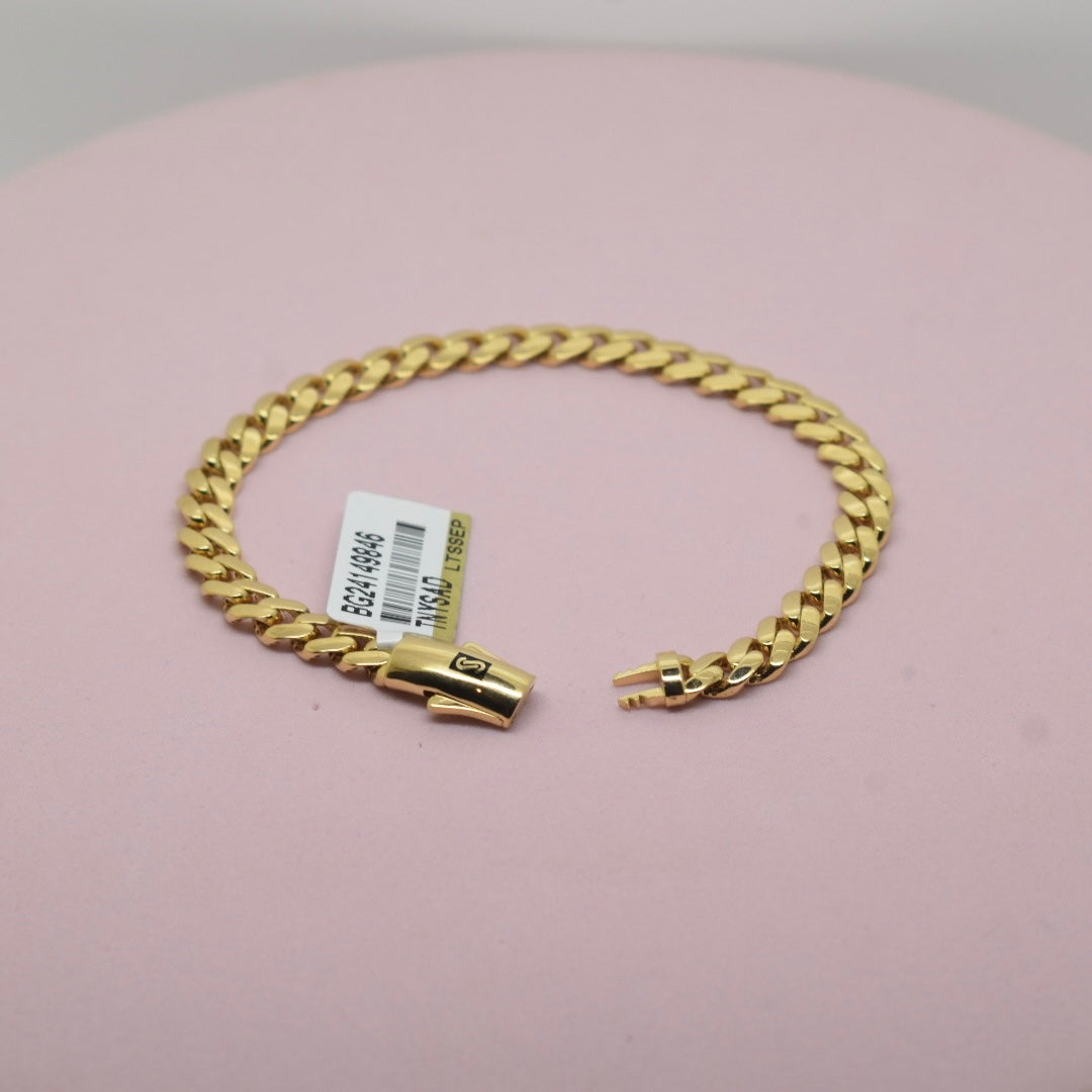 18K Gold - Monaco Classic 6mm Plain Bracelet