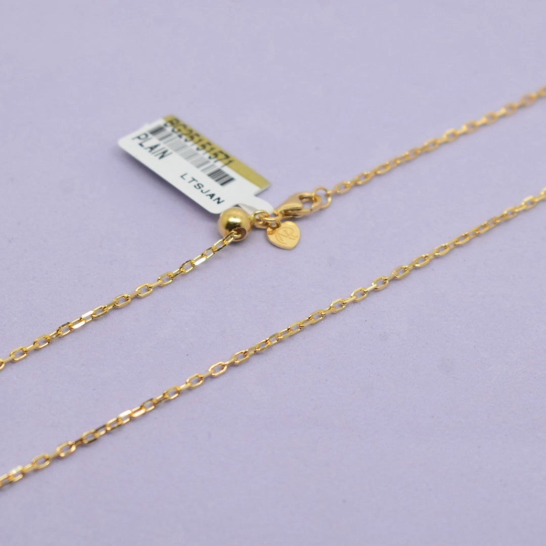 *ADJUSTABLE* 18K Gold - SJVC Yellow Gold Chain