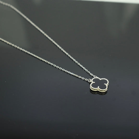 925 Sterling Silver Master - White SJVC Black Necklace