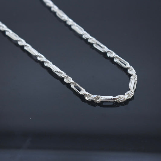 925 Sterling Silver - Thick Rope Link Chain