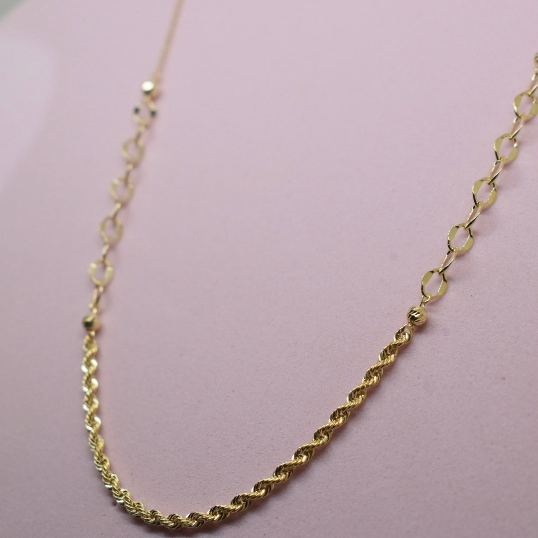 *LIMITED* 18K Gold - Link Rope Necklace