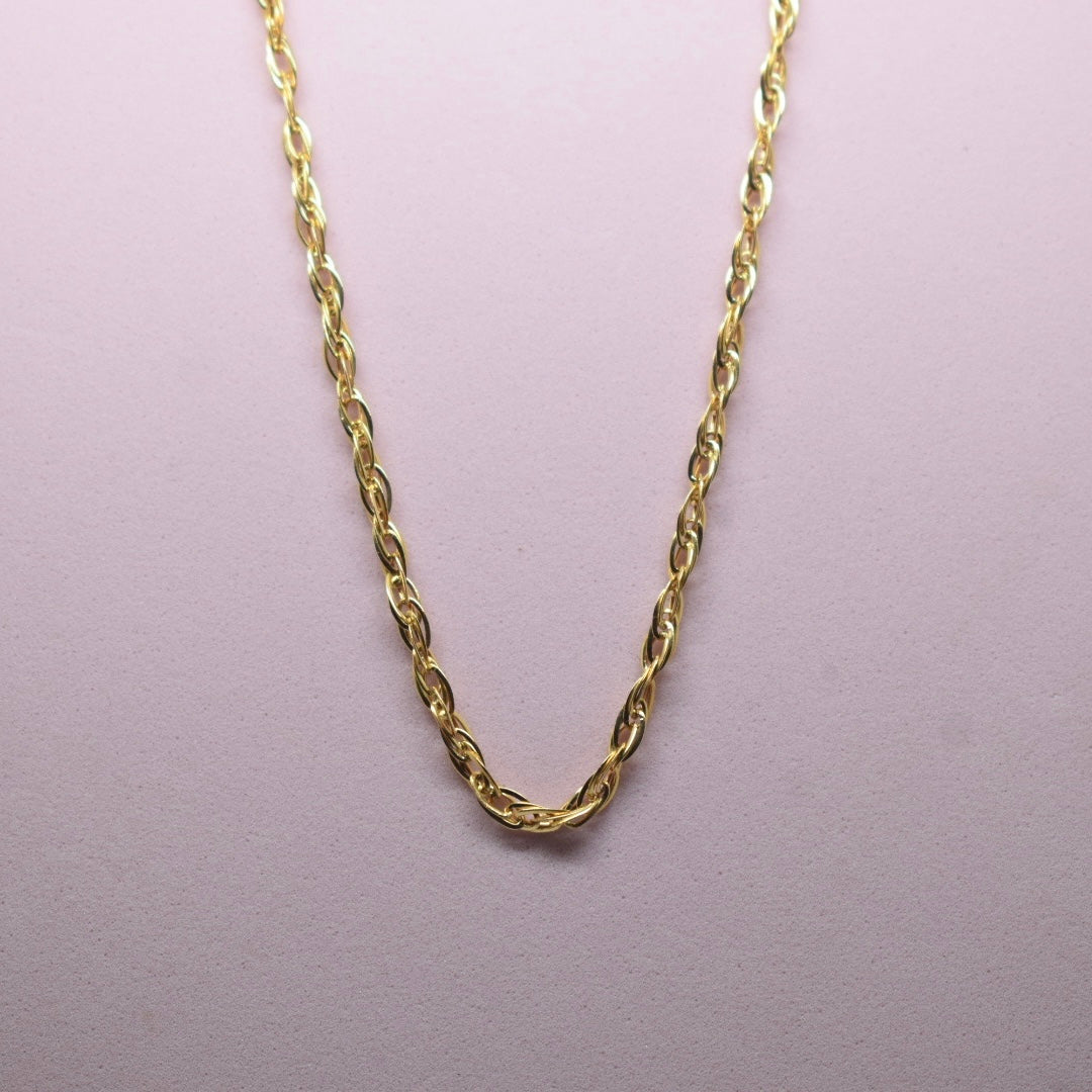 18K Gold - MIJ Twist Chain