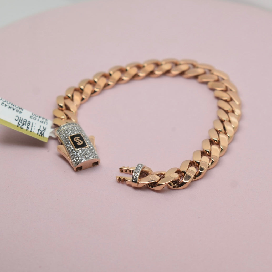 18K Gold - Monaco Classic 8mm Stone Bracelet