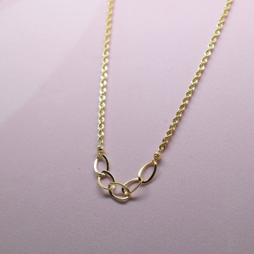 *LIMITED* 18K Gold - Rope Link Necklace