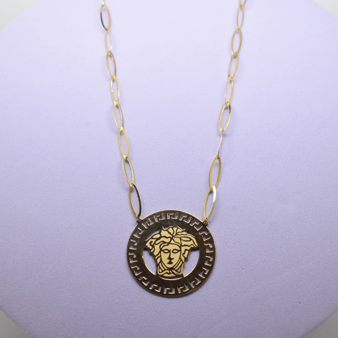 *LIMITED* 18K Gold - Versace Paper Clip Necklace