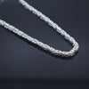 925 Sterling Silver - Thick Byzantine Chain