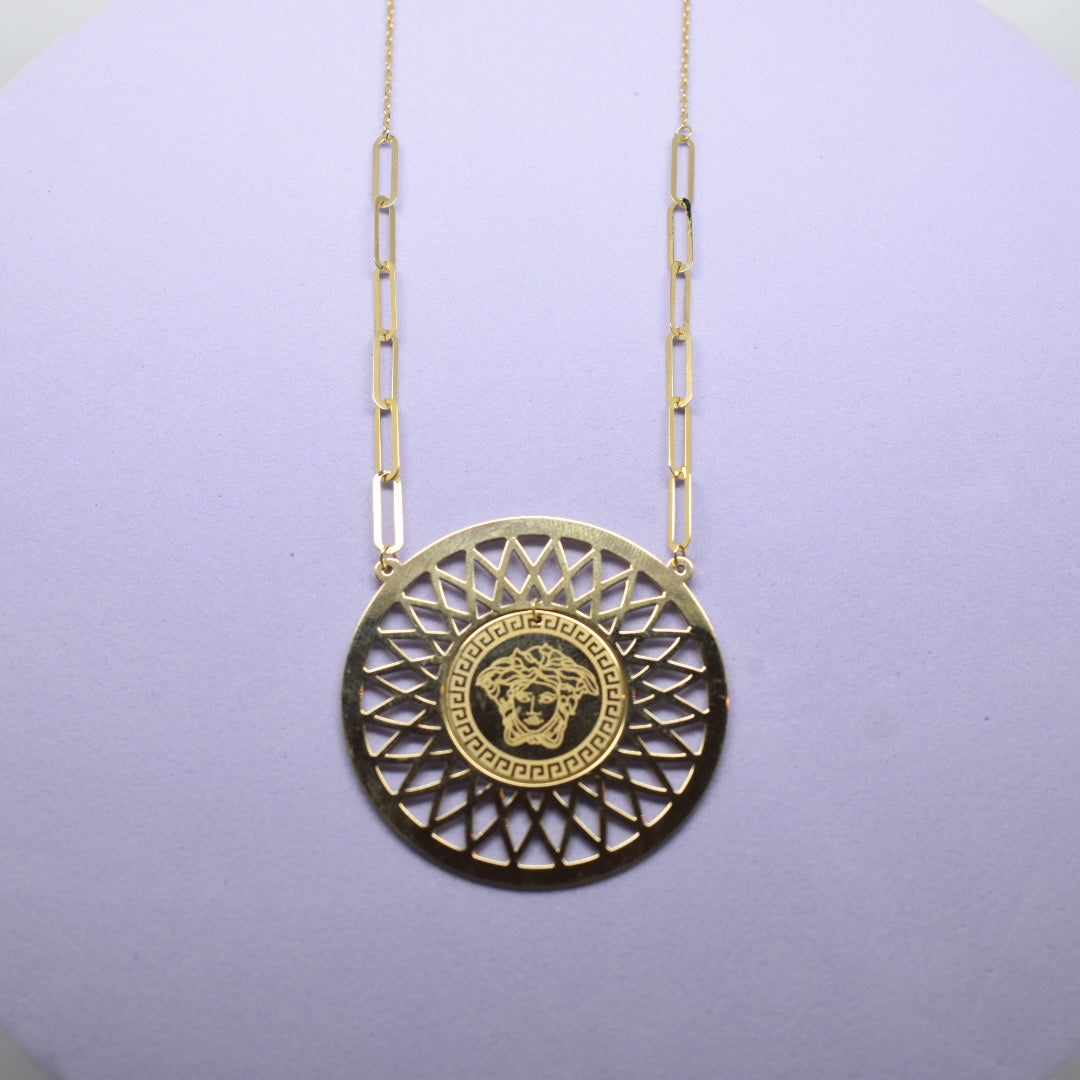 *LIMITED* 18K Gold - Versace Hanging Necklace