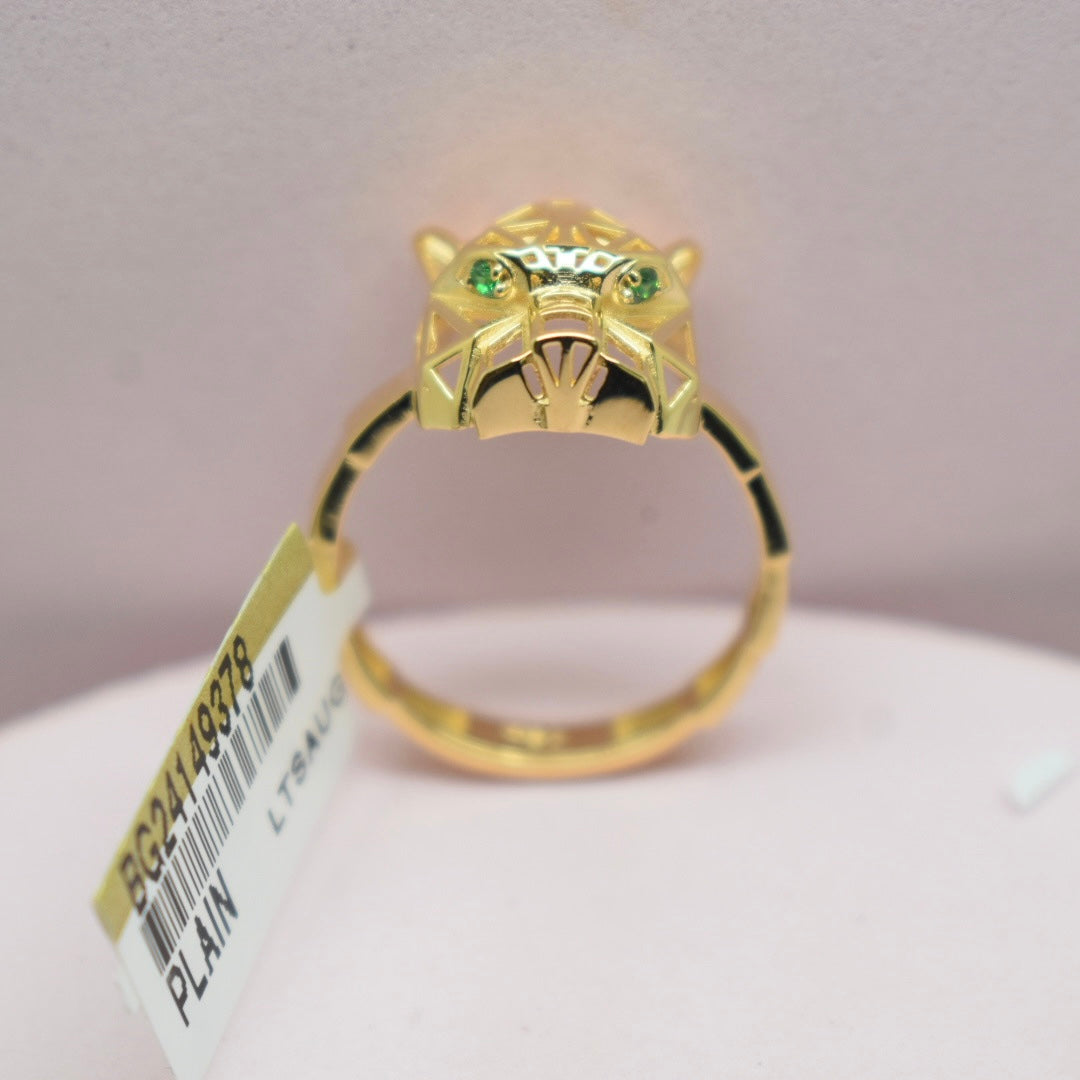 Real 18K Yellow Gold - SJCR Panther Serpenti Ring