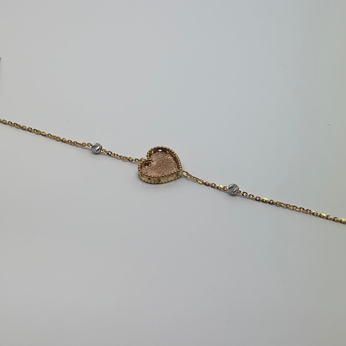18K Yellow Gold - Heart Bracelet