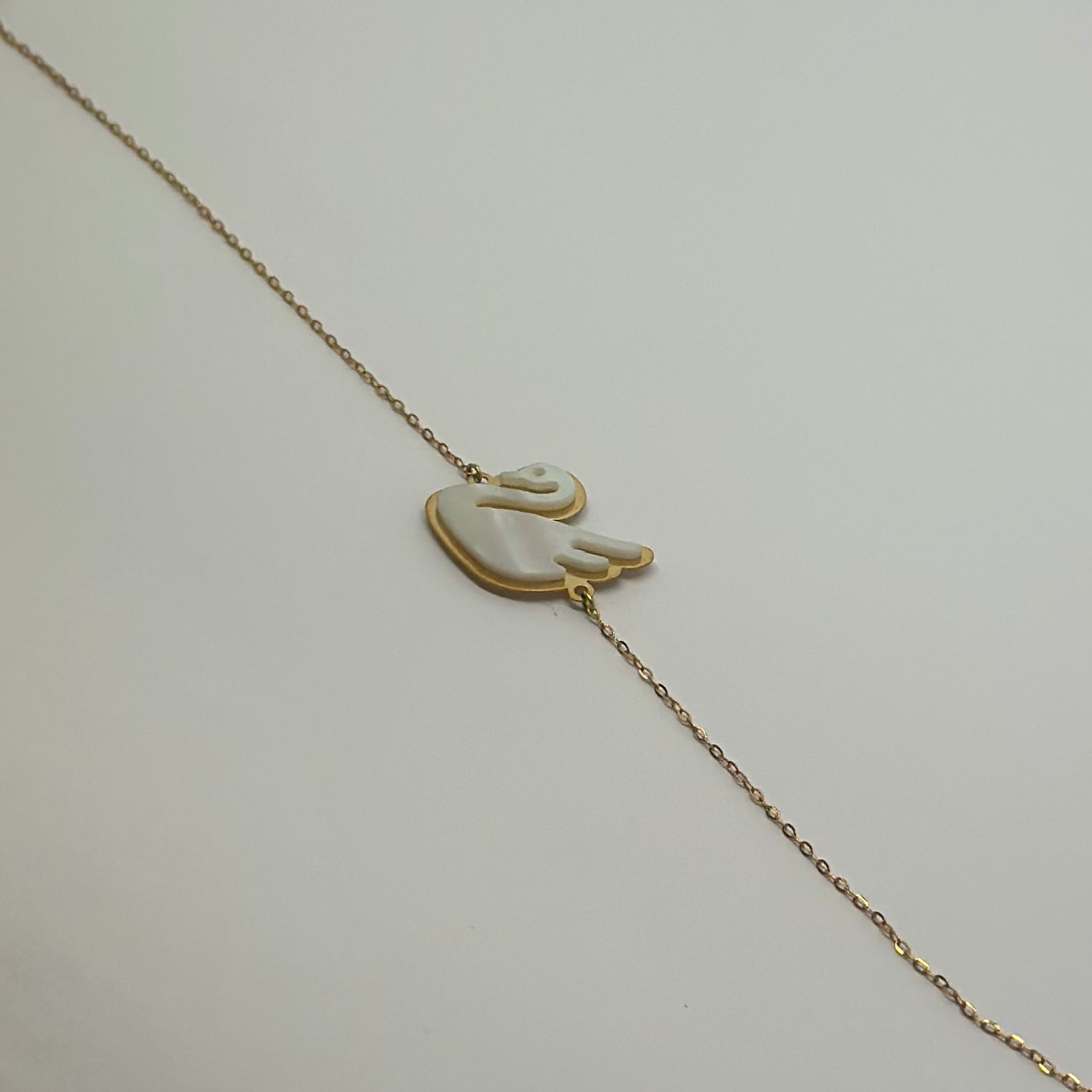 18K Yellow Gold - Swan Bracelet