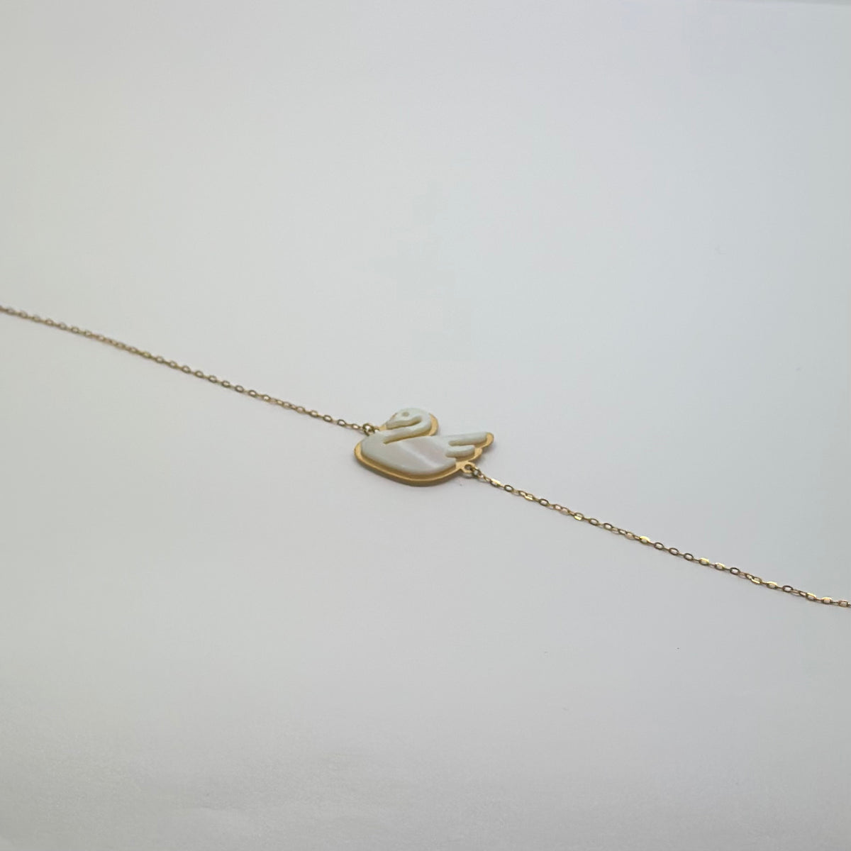 18K Yellow Gold - Swan Bracelet