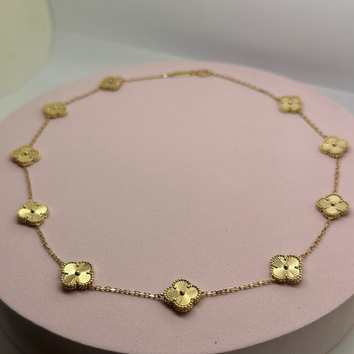 18K Yellow Gold - SJVC Sunshine 10 Flower Necklace