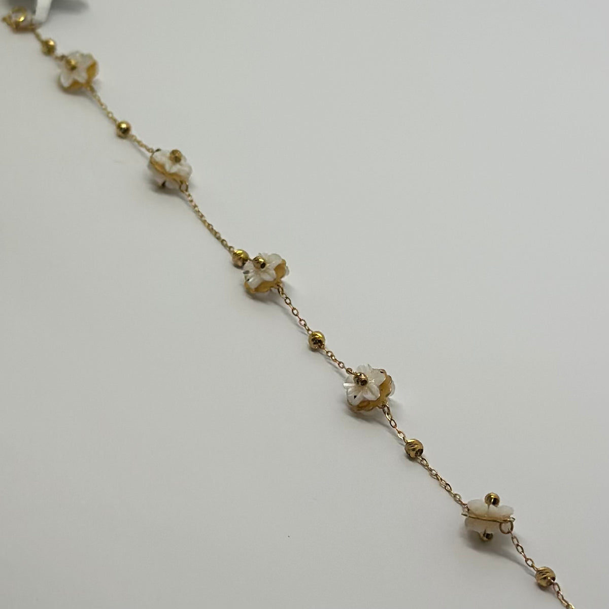 18K Yellow Gold - Flowers Bracelet