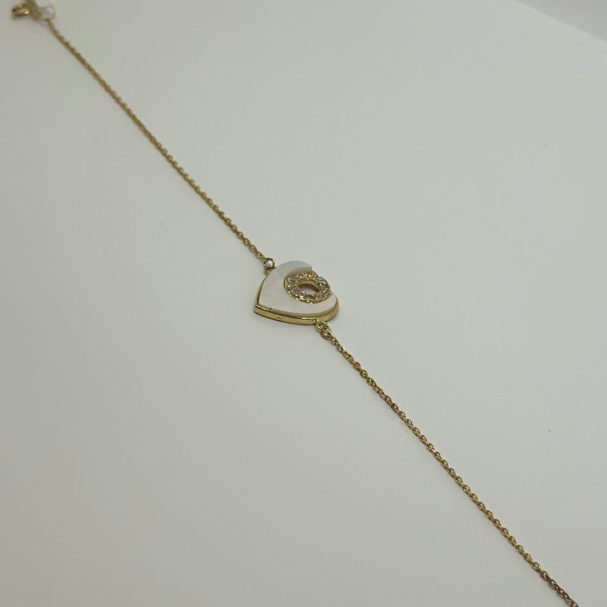 18K Yellow Gold - Heart Bracelet