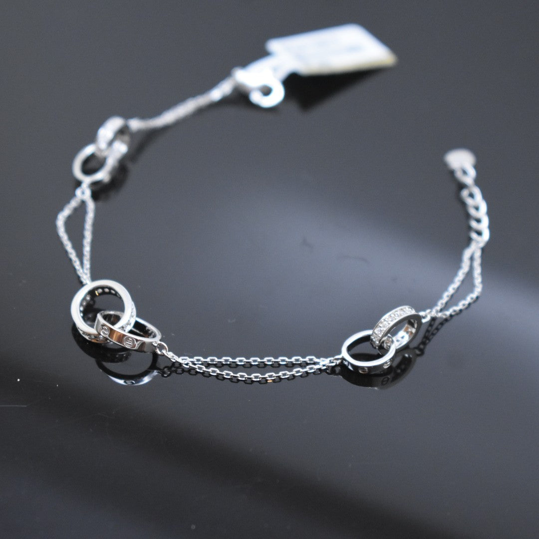 925 Sterling Silver - SJCR Zircon Bracelet