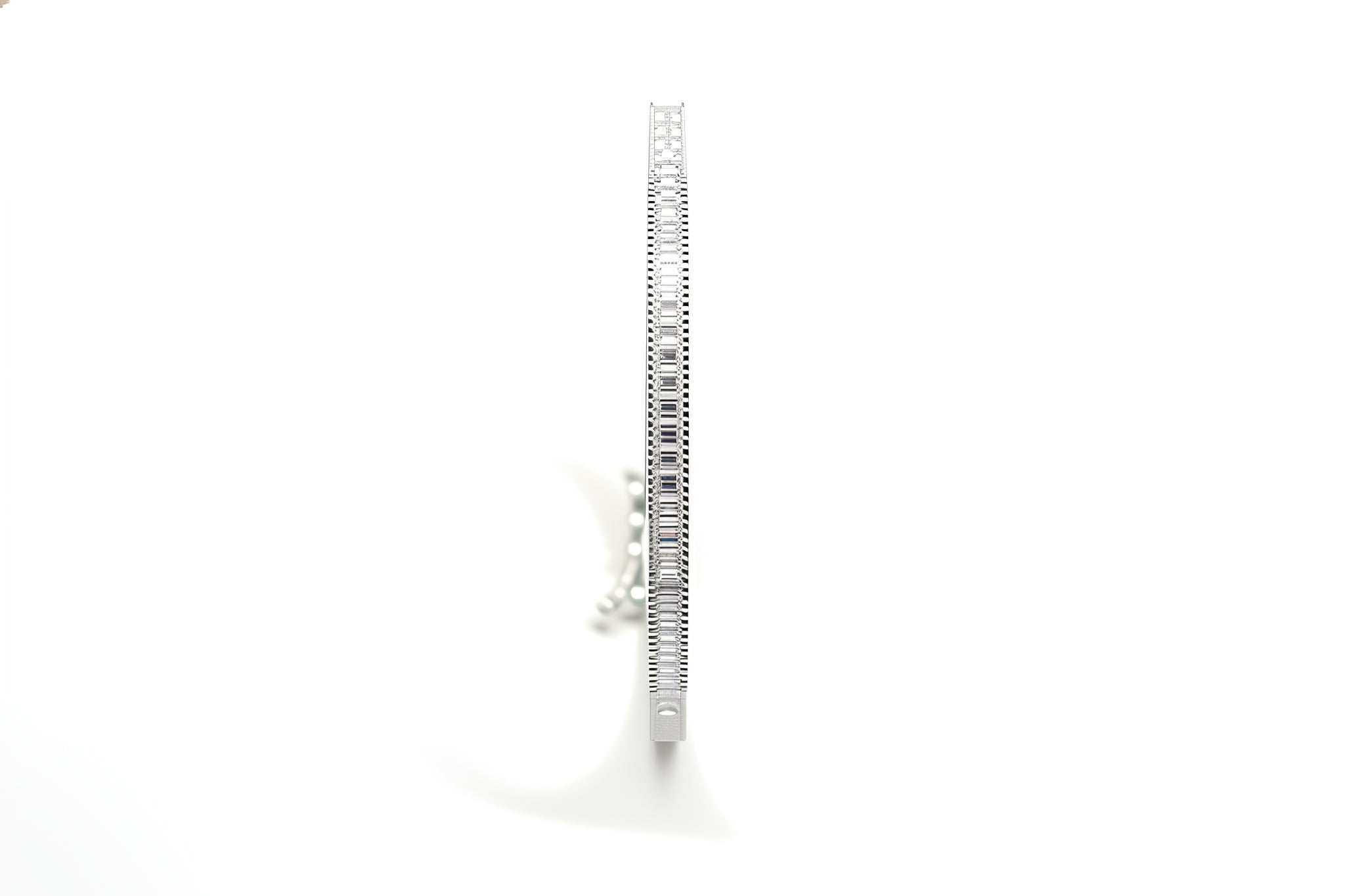 Premium Sterling Silver - Tennis Square Zircon Bangle