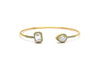 Premium Sterling Silver - Square Pear Zircon Bangle