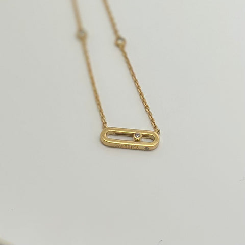 18K Yellow Gold - MSK Necklace