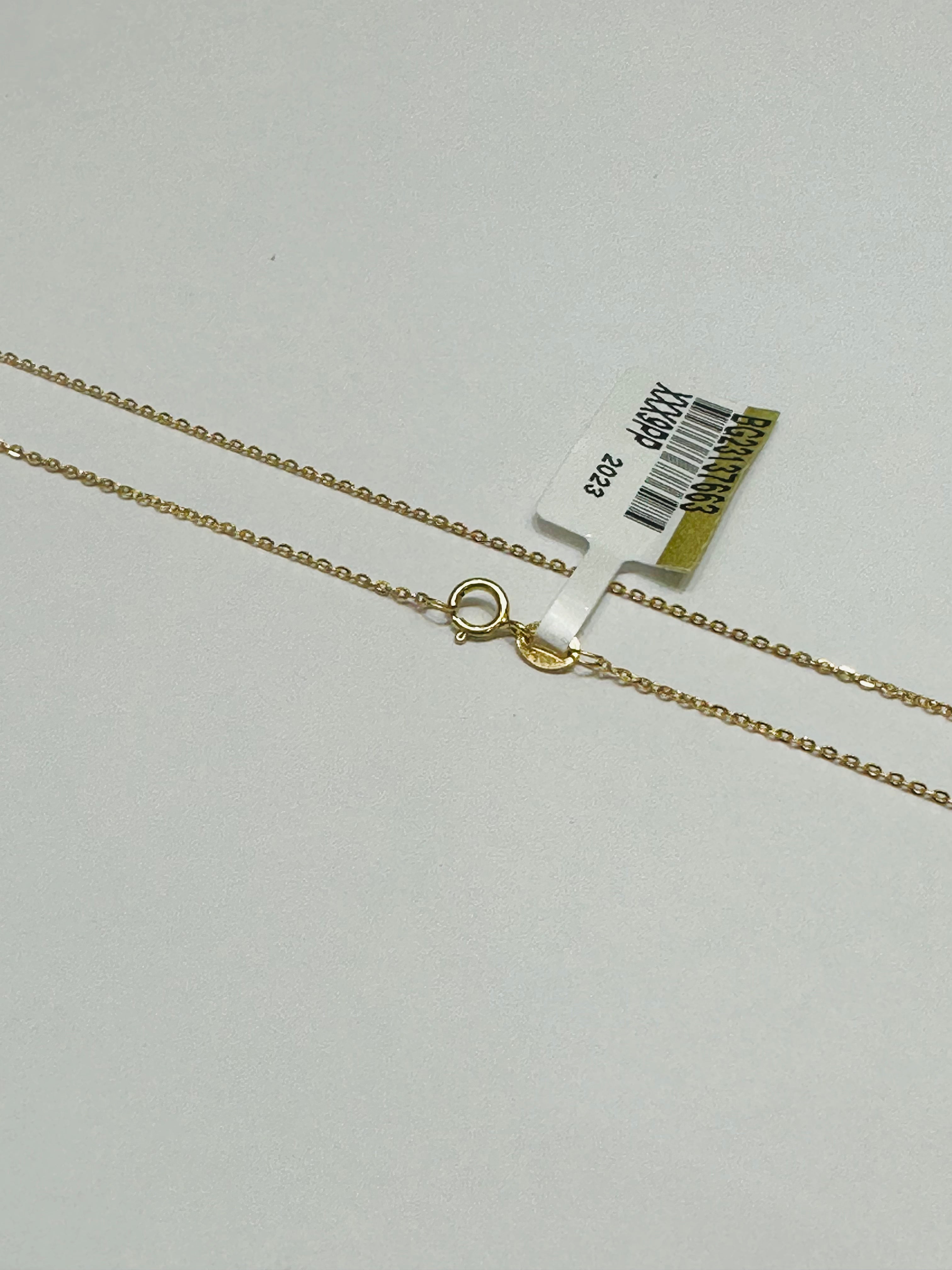 18K Yellow Gold - Small Flat Cable Chain