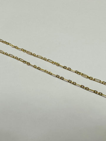 18K Yellow Gold - Small Figaro Chain