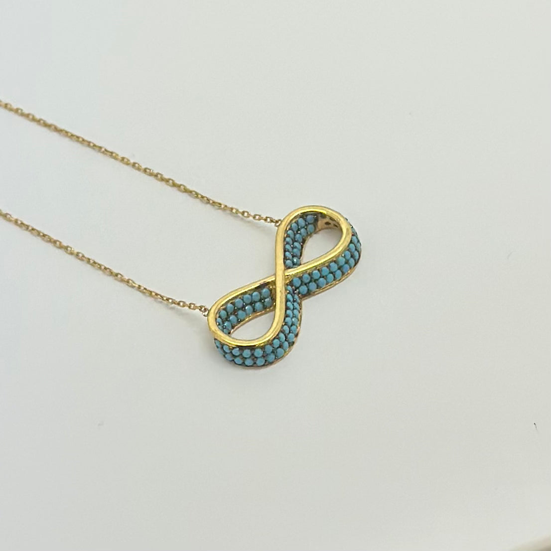18K Yellow Gold - Infinity Necklace