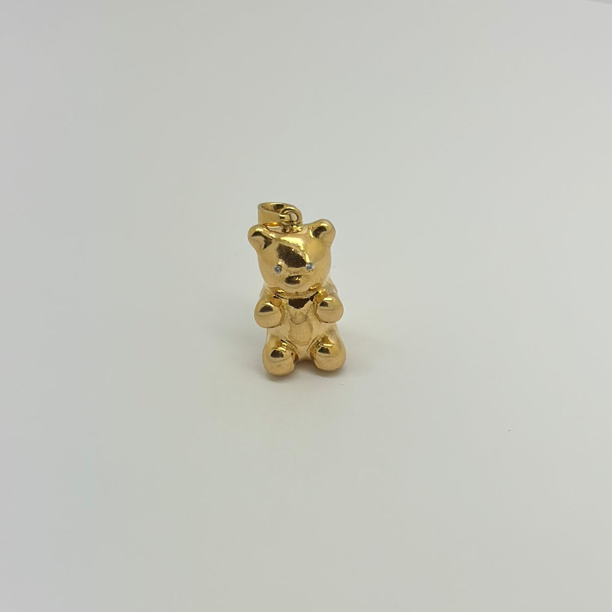 18K Yellow Gold - Teddy Bear Locket