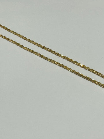 18K Yellow Gold - Rope Unisex Chain